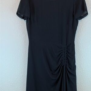 All Saints black Ariya dress sz 8 cocktail sheer wedding guest y2k 90s career